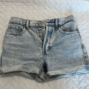 Denim High-Waisted Women's Shorts